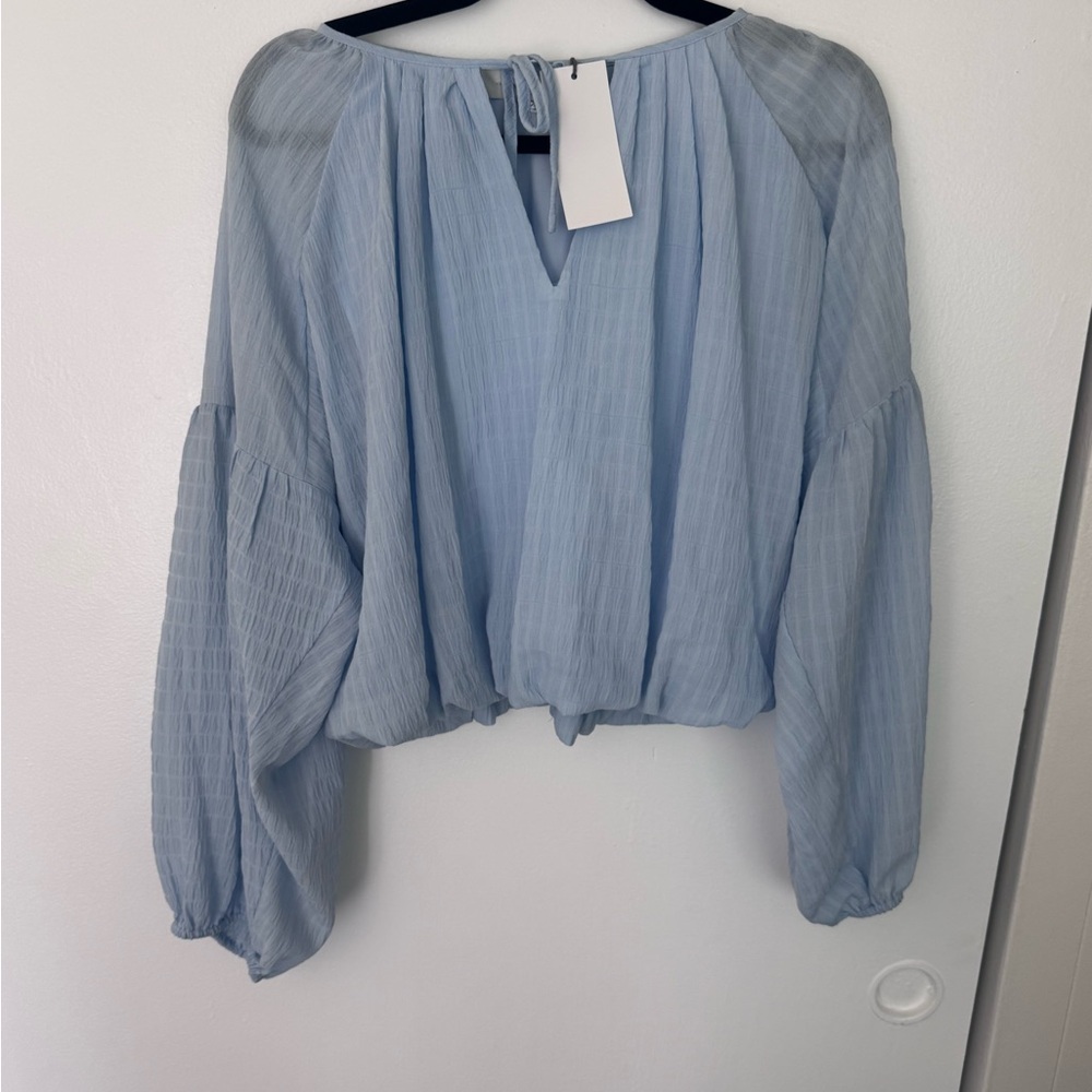 Elegant Blue Women's Top